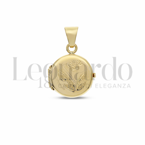 Decorazione Floreale in Oro Giallo da 3,3gr.