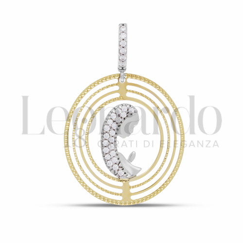 Misura 1&deg; Misura con Zircone bianco in Oro Bianco e Oro Giallo da 2gr.
