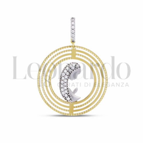 Misura 1&deg; Misura con Zircone bianco in Oro Bianco e Oro Giallo da 2,2gr.
