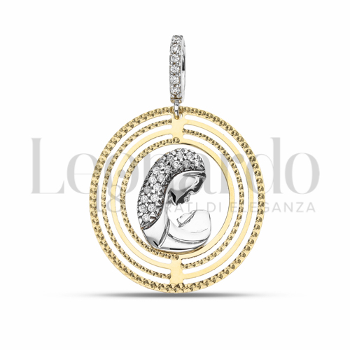 Misura 1&deg; Misura con Zircone bianco in Oro Bianco e Oro Giallo da 2,2gr.