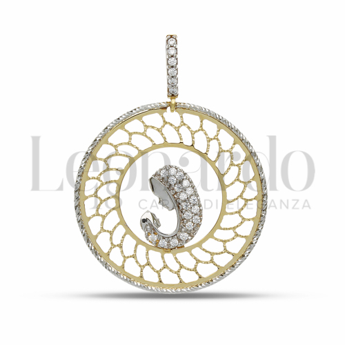 Misura 2° Misura con Zircone bianco in Oro Bianco e Oro Giallo da 2,6gr.