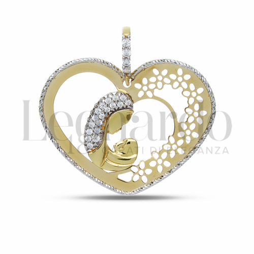 Misura 1° Misura con Zircone bianco in Oro Bianco e Oro Giallo da 3,2gr.