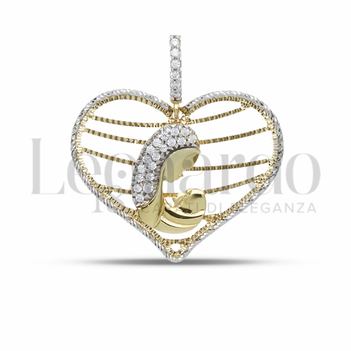 Misura 1° Misura con Zircone bianco in Oro Bianco e Oro Giallo da 2,7gr.