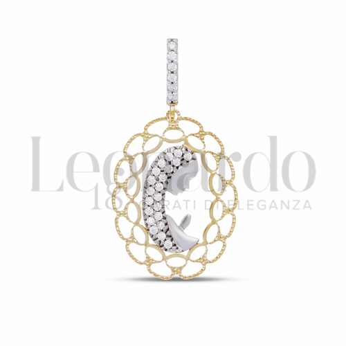 Misura 1&deg; Misura con Zircone bianco in Oro Bianco e Oro Giallo da 1,6gr.