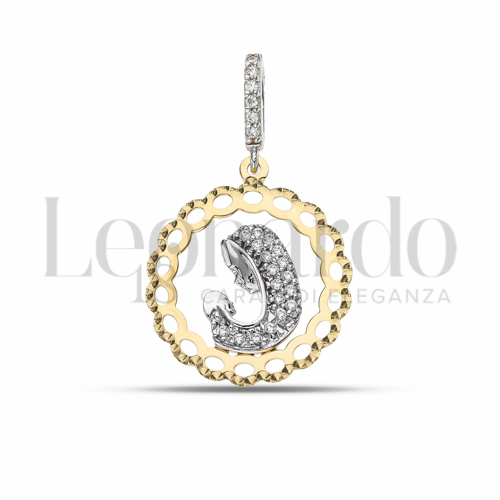 Misura 1° Misura con Zircone bianco in Oro Giallo e Oro Bianco da 2gr.
