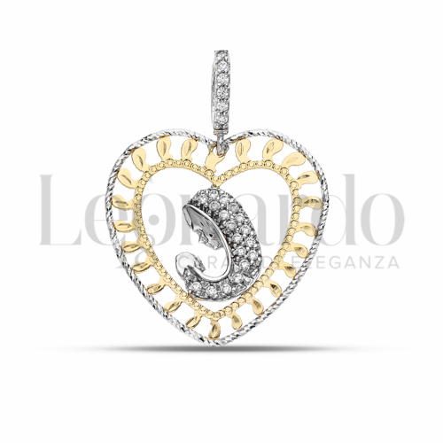 Misura 1° Misura con Zircone bianco in Oro Giallo e Oro Bianco da 2,5gr.