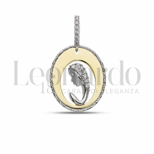 Misura 1° Misura con Zircone bianco in Oro Giallo e Oro Bianco da 2gr.