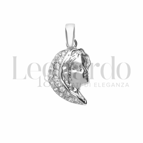 con Zircone bianco in Oro Bianco da 1,6gr.