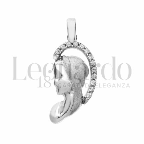 con Zircone bianco in Oro Bianco da 2gr.