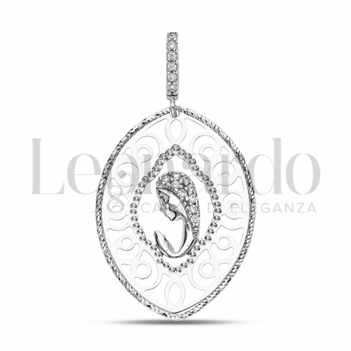 Misura 1° Misura con Zircone bianco in Oro Bianco da 2,4gr.