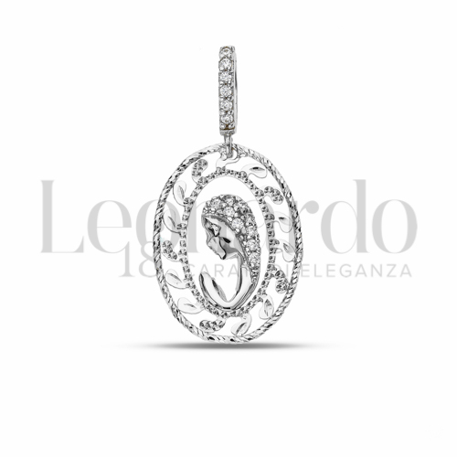 Misura 1° Misura con Zircone bianco in Oro Bianco da 1,7gr.