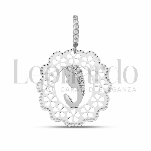Misura 1° Misura con Zircone bianco in Oro Bianco da 2gr.