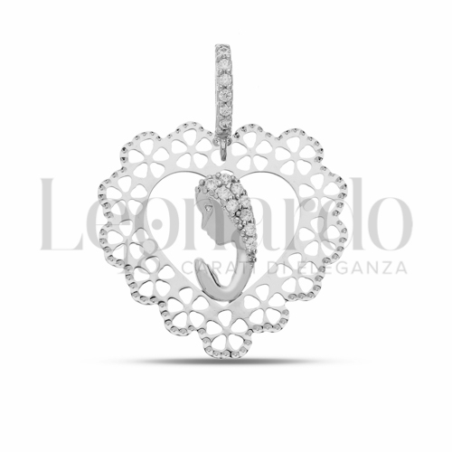 Misura 1° Misura con Zircone bianco in Oro Bianco da 1,9gr.