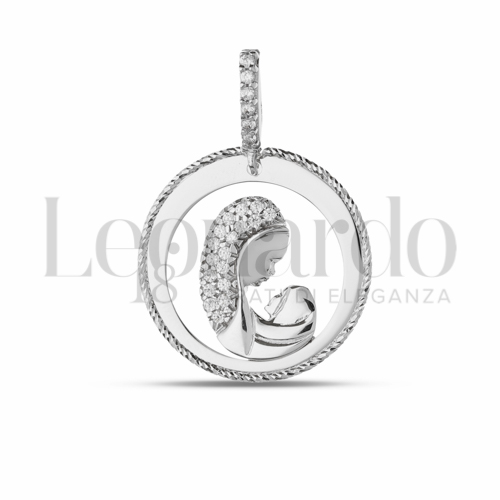 Misura 1° Misura con Zircone bianco in Oro Bianco da 2,5gr.