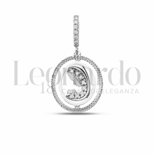 Misura 1° Misura con Zircone bianco in Oro Bianco da 1,7gr.