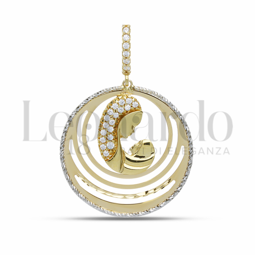 Misura 1° Misura con Zircone bianco in Oro Giallo da 2,9gr.