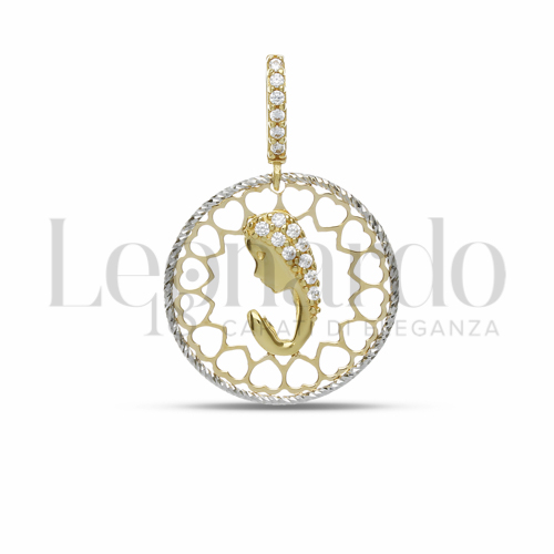 Misura 1° Misura con Zircone bianco in Oro Giallo da 1,8gr.
