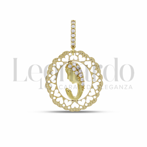 Misura 1° Misura con Zircone bianco in Oro Giallo da 1,5gr.