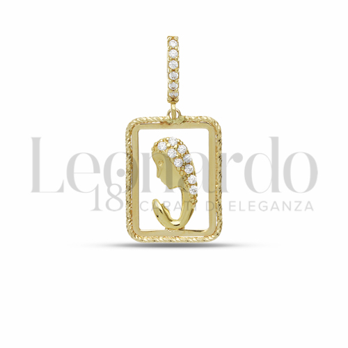 Misura 1° Misura con Zircone bianco in Oro Giallo da 1,7gr.