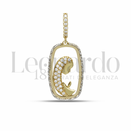 Misura 2° Misura con Zircone bianco in Oro Giallo da 1,9gr.