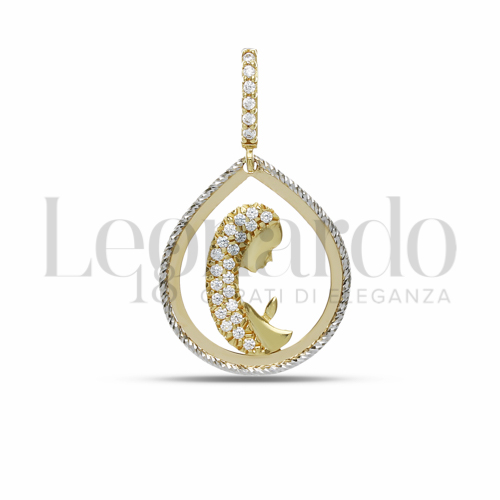 Misura 2° Misura con Zircone bianco in Oro Giallo da 2gr.