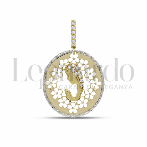 Misura 1° Misura con Zircone bianco in Oro Giallo da 2,1gr.