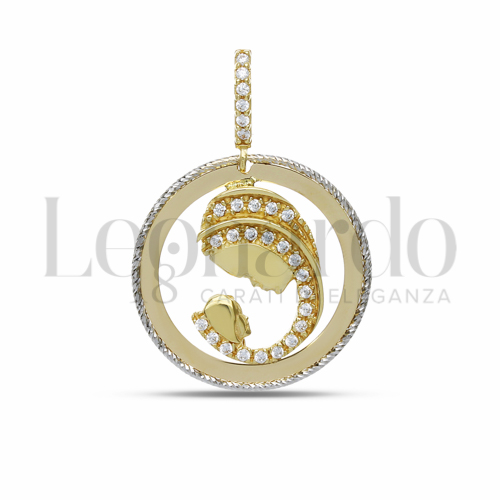 Misura 1° Misura con Zircone bianco in Oro Giallo da 3,3gr.