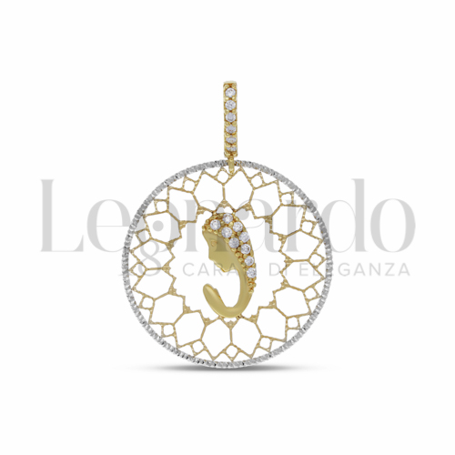 Misura 1&deg; Misura con Zircone bianco in Oro Giallo da 1,9gr.