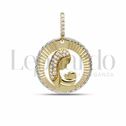 Misura 1° Misura con Zircone bianco in Oro Giallo da 2,7gr.