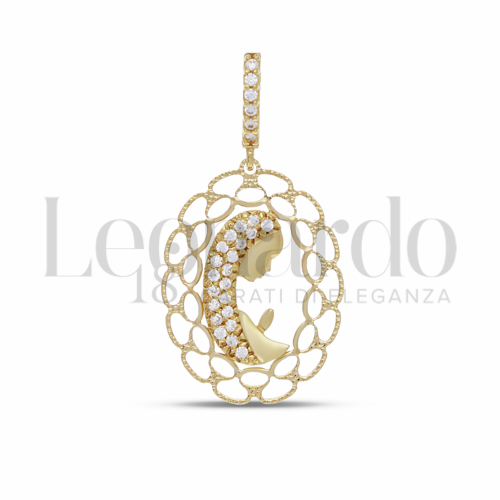 Misura 1&deg; Misura con Zircone bianco in Oro Giallo da 1,6gr.