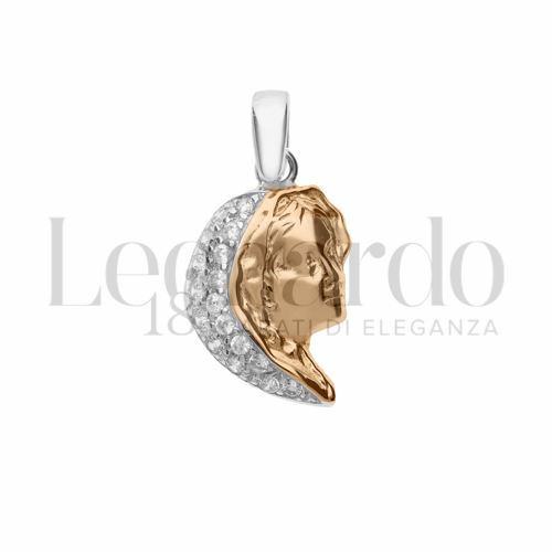 con Zircone bianco in Oro Rosa e Oro Bianco da 1,7gr.