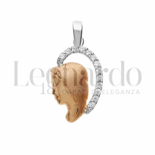 con Zircone bianco in Oro Rosa e Oro Bianco da 1,8gr.