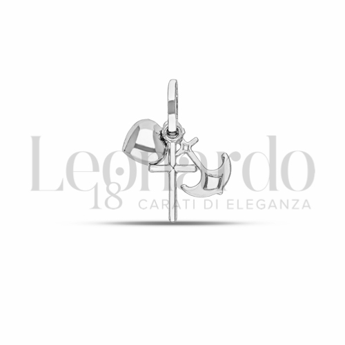Modello Bombato in Oro Bianco da 0,9gr.