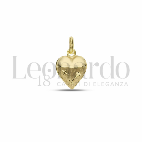 Pendenti Cuore in Oro 18 Carati Modello: Scatolato Misura: 3° Finitura: Satinata e diamantata basso 1,2g