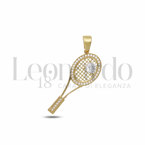 con Zircone bianco in Oro Giallo da 2,8gr.