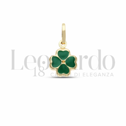 Modello Scatolato con Smalto in Oro Giallo da 0,9gr.