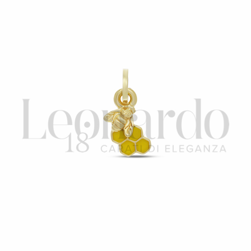 con Smalto Giallo in Oro Giallo da 0,8gr.