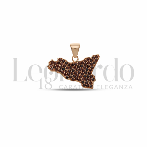 con Zirconi Brown in Oro Rosa da 2gr.