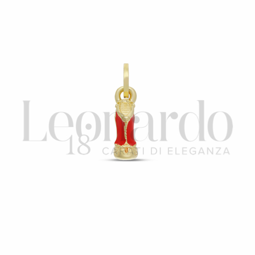 con Smalto rosso in Oro Giallo da 0,9gr.