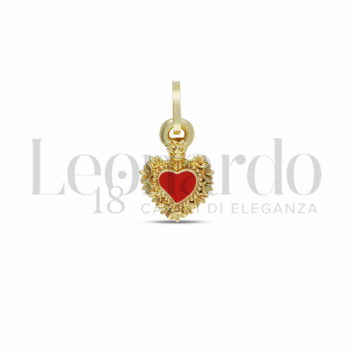 con Smalto rosso in Oro Giallo da 0,9gr.