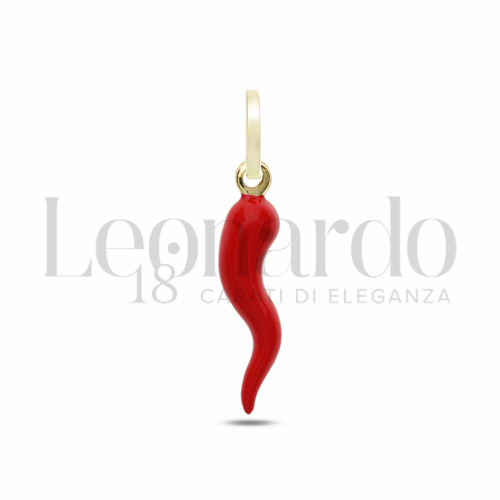 Modello Scatolato con Smalto rosso in Oro Giallo da 1gr.