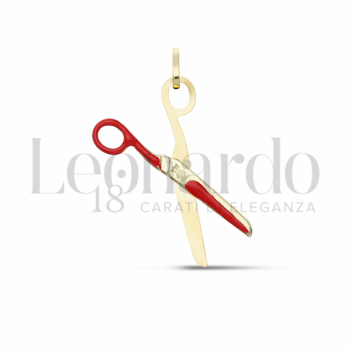 Modello Stampato con Smalto rosso in Oro Giallo da 1,1gr.