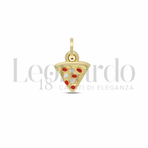 con Smalto Rosso e Smalto Bianco in Oro Giallo da 0,8gr.