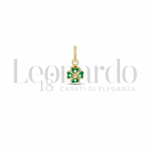 Misura 1 &deg; Misura con Smalto Verde in Oro Giallo da 0,4gr.