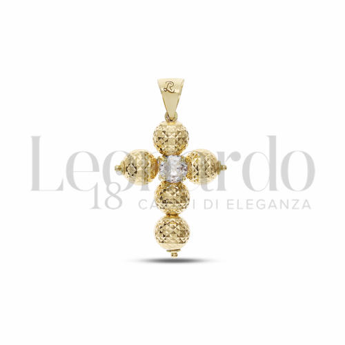 Sfera da 6 mm con Zircone bianco in Oro Giallo da 1,9gr.