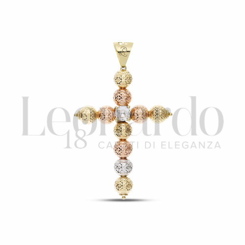 Sfera da 5 mm con Zircone bianco in Oro Giallo, Oro Bianco e Oro Rosa da 1,9gr.