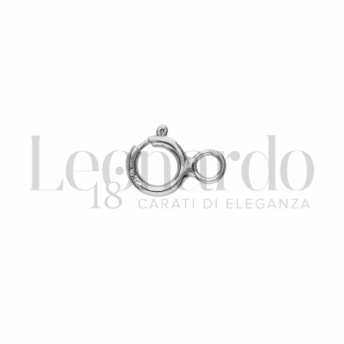 Modello Anello a molla classico in Oro Bianco da 0,2gr.