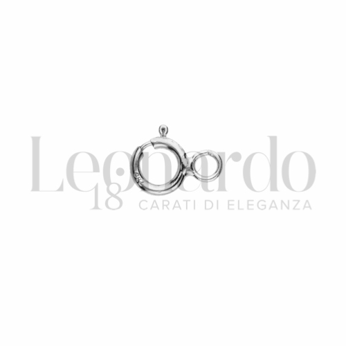 Modello Anello a molla classico in Oro Bianco da 0,2gr.