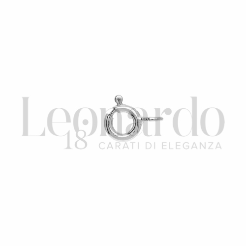 Modello Anello a molla classico in Oro Bianco da 0,3gr.