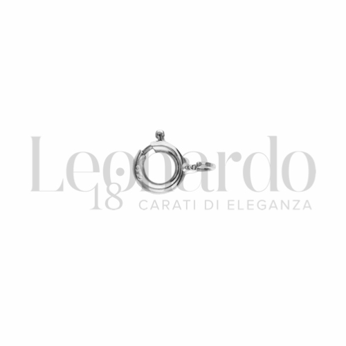 Modello Anello a molla superleggero in Oro Bianco da 6,00000000000001E-02gr.